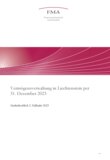 Vermögensverwaltung in Liechtenstein per 31. Dezember 2023